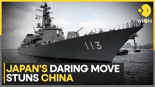 Beijing Fumes As Japanese Destroyer Sails Through Taiwan Strait  World News  WION [upl. by Siclari]