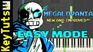 NEW AND IMPROVED  Learn to Play Megalovania from Undertale  Easy Mode [upl. by Lashar315]