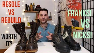 Nicks VS Franks boot resole and rebuild comparison [upl. by Moore405]