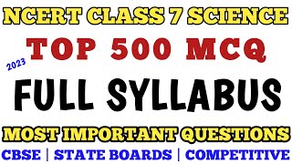 Best Mcq Class 7 Science  Full Syllabus MCQ  Class 7 General Science Questions class7science [upl. by Bremser569]