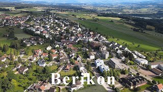 4K Birds view of Berikon AG Switzerland [upl. by Ahsiekit]