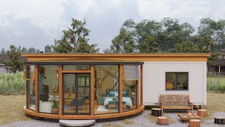 Tiny House Tour  Small house ideas design  Tiny Home Airbnb [upl. by Delinda915]