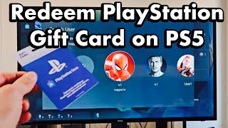 PS5 How to Redeem Playstation Gift Card [upl. by Sekofski278]