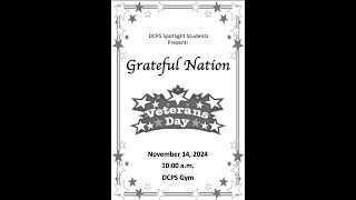 DCPS Spotlight Veterans Day Program 2024 [upl. by Ivek]