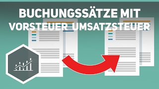 Buchungssätze mit Vorsteuer und Umsatzsteuer  Externes Rechnungswesen [upl. by Quiteri]