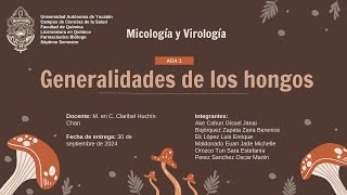 Micología y virología ADA 1 Generalidades de los hongos [upl. by Pettit]