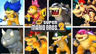 NEW SUPER MARIO BROS 2  All Bosses As Mario [upl. by Enyamert]