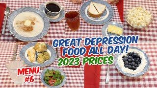 We Ate Depression Era Food ALL DAY What Did It Cost In 2023  Healthy Budget Meals For 2 [upl. by Jehanna]