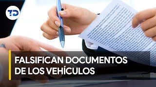 Delincuentes falsifican documentos de los vehículos [upl. by Laeno583]