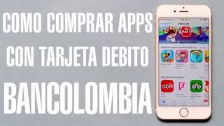 Como comprar aplicaciones con Bancolombia  iphone [upl. by Jolenta]