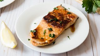 Maple Apple CiderGlazed Salmon Recipe [upl. by Ez]