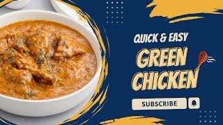 Easy Green Chicken Recipe in Tamil chicken chickenrecipe chickencurry gravy sidedish samayal [upl. by Urbani244]