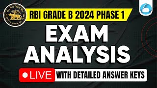 RBI Grade B 2024 Phase 1 Exam Analysis  OB Experts [upl. by Nathaniel]