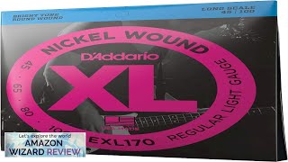 DAddario XL Nickel Bass Strings EXL170 45100 Regular Light Review [upl. by Yelyr]