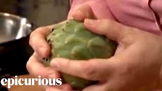 Chef Lidia Bastianich Shows How to Cook Artichokes [upl. by Vallo]