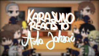 Haikyuu reacts ¦Karasuno reacts to Aoba Johsai¦ [upl. by Diogenes]