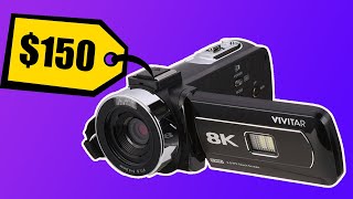 8K for 150  Vivitar 8K Digital Camcorder Review Video Test Unboxing [upl. by Atrim701]