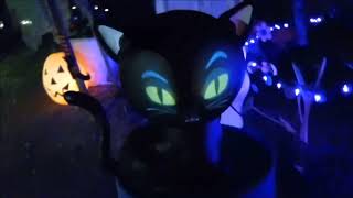 Singing cat and Jabbering Jack the Talking Pumpkin Best Halloween Decor Animat 3D [upl. by Filbert]