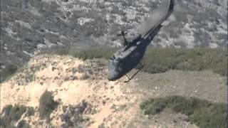 UH1 Huey awesome flight Hellenic Army Aviation [upl. by Oilcareh]