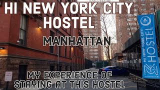 HI New York City Hostel I Manhattan New York I USA Travel Vlog 111 [upl. by Jacquenette]