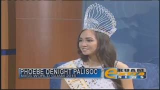 Miss Guam World 2016 Phoebe Denight Palisoc is in studio [upl. by Alexandra]