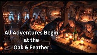 The Oak amp Feather Tavern  Ambient Fantasy Soundscape [upl. by Adnaloj]