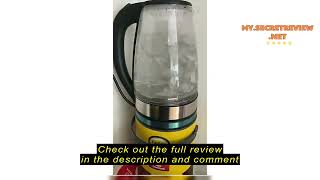 Review MH1806 Jug Kettle 2L Glass Body LED Light Glass Dry boiled [upl. by Debbie]