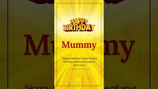 Happy Birthday MUMMY [upl. by Erbes666]