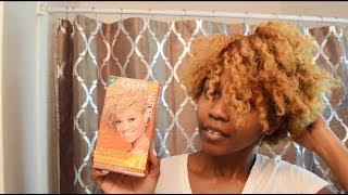 Going Back Blonde w Creme Of Nature lightest Blonde Hair Color [upl. by Latreshia660]