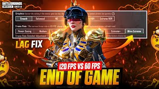 120 FPS END OF BGMI ⁉️  BGMI 120 FPS VS 60 FPS  BGMI NEW UPDATE LAGFIX  BGMI 120 FPS DARK REALITY [upl. by Retsehc736]