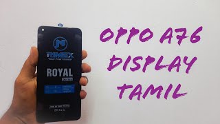 Oppo A76 Display Tamil [upl. by Ianteen]