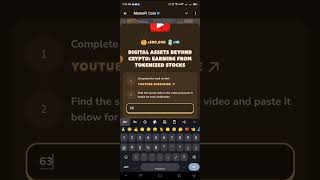 DIGITAL ASSETS BEYOND CRYPTO EARNING FROM TOKENIZED STOCKS  Memefi New Video Code [upl. by Addiego384]