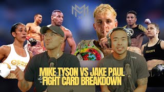 Jake Paul vs Mike Tyson  FULL CARD FIGHT BREAKDOWN [upl. by Aisayn]