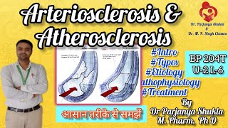 Arteriosclerosis and Atherosclerosis  Intro Types Etiology Pathophysiology BP 204T U2 L6 [upl. by Anifled]