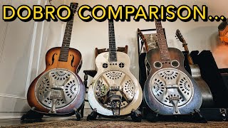 Dobro Comparison  Resonator Guitar Shootout  Spider Bridge [upl. by Wilkins863]