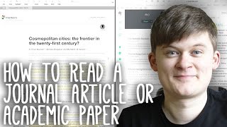 How to Read Take Notes On and Understand Journal Articles  Essay Tips [upl. by Wycoff]