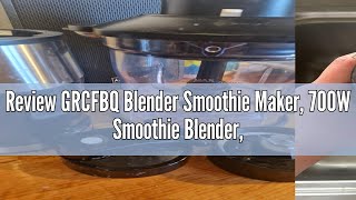 Review GRCFBQ Blender Smoothie Maker 700W Smoothie Blender Portable Blender Food Chopper and Grin [upl. by Cathryn]