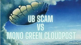 UB Scam vs Mono Green Cloudpost MTGO Legacy League Match [upl. by Atahs]