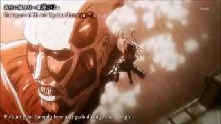 Shingeki No Kyojin Opening 1  Nightcore Clip [upl. by Alekahs]