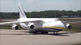 Antonov 124 UR 82009 From Kiev as ADB286 at Eindhoven Airport [upl. by Clint437]