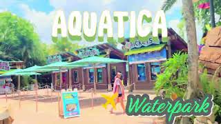 AQUATICA WATERPARK FULL TOUR amp REVIEW 4K [upl. by Nyltiac]