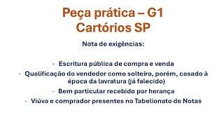 Resolução recomendadas  Peça prática  13º Concurso Cartórios TJSP  Grupo 1 Notas e Protestos [upl. by Nahtannoj636]