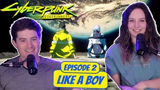 Lucy and David Dynamic Duo  Cyberpunk Edgerunners Married Reaction  Ep 1x2 quotLike A Boyquot [upl. by Leesa]