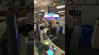 Working in Dunder Mifflin horizonworlds socialvr theoffice vrgameplay quest2vr dundermifflin [upl. by Lime479]