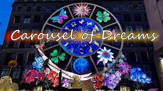 Diors Carousel of Dreams at Saks  Holiday Light Show  New York 2024 [upl. by Aicnelev980]