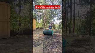 One of the best yard tools  peat moss  compost roller yardwork lawncare yard grass tools diy [upl. by Llerdna]