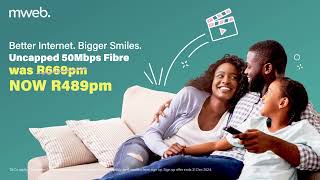 50Mbps Uncapped Fibre for only R489pm [upl. by Birgitta]