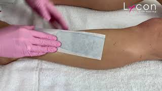 Waxing with Lycon’s Azulene Strip Wax [upl. by Nosrak908]