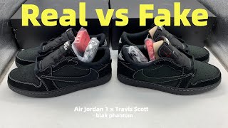 REAL vs FAKE Travis Scott Black Phantom [upl. by Atalya]