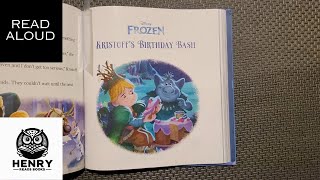 Henry Reads Frozen Storybook Collection  Kristoffs Birthday Bash  Read Aloud Kids Books [upl. by Dolora934]